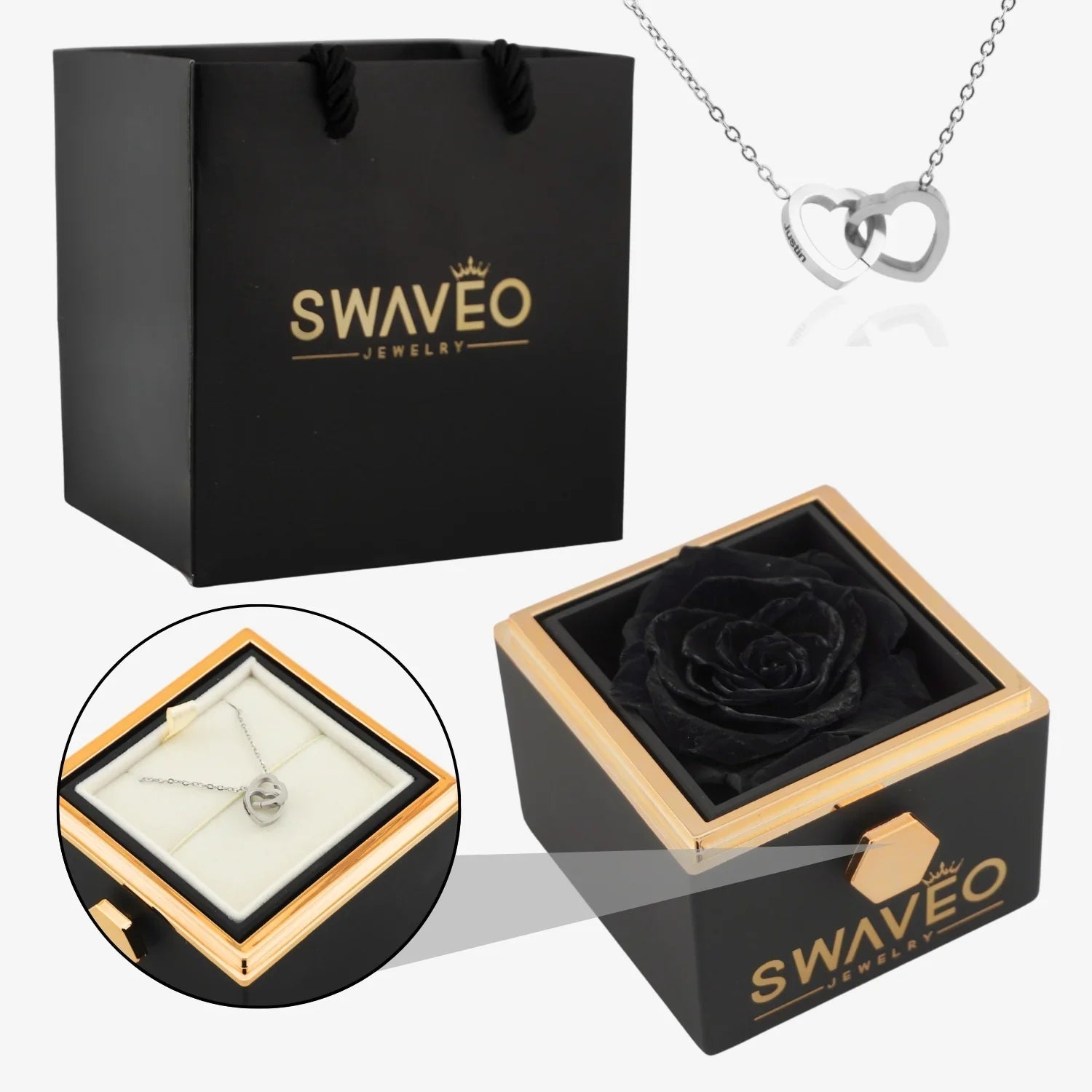 Eternal Rose Box & Necklace