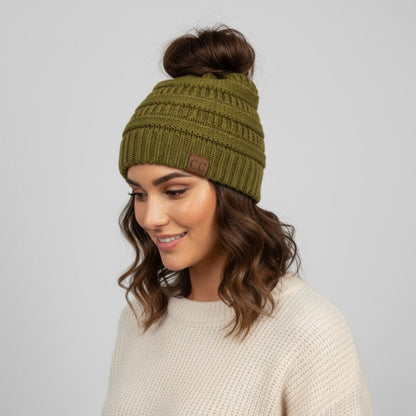 TopSlip Ponytail Beanie