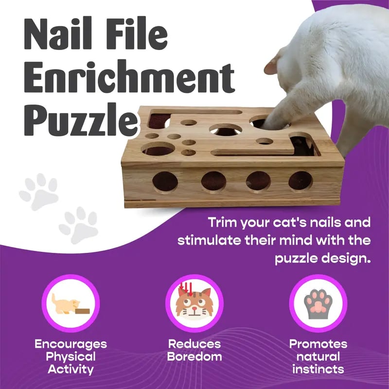 PurrFile Nail Care Puzzle Box
