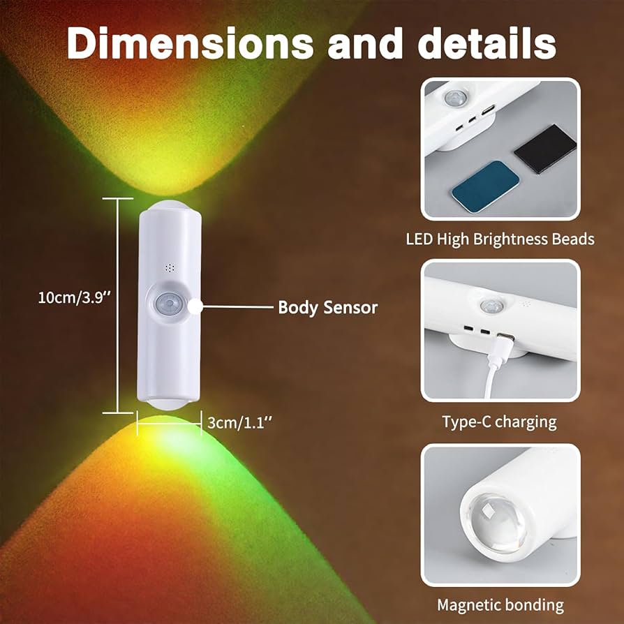 Smart Motion Sensor Light - 15 Colors