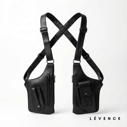 VaultCross Leather Shoulder Bag
