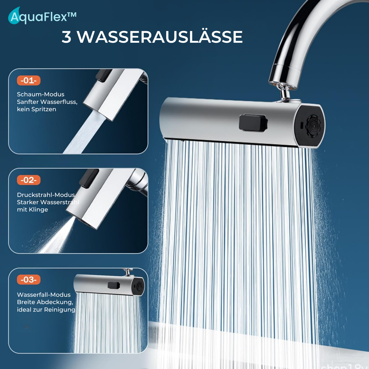 Waterfall Faucet Spray Nozzle