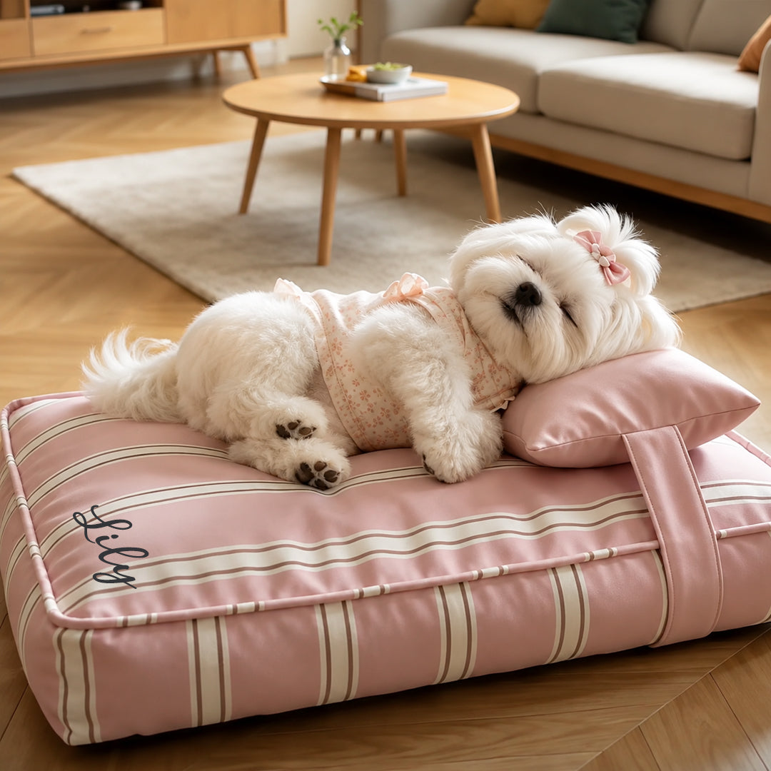 Personalized Pet Bed with Pillow