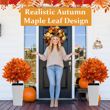 Autumn Maple LED Tree Ornament