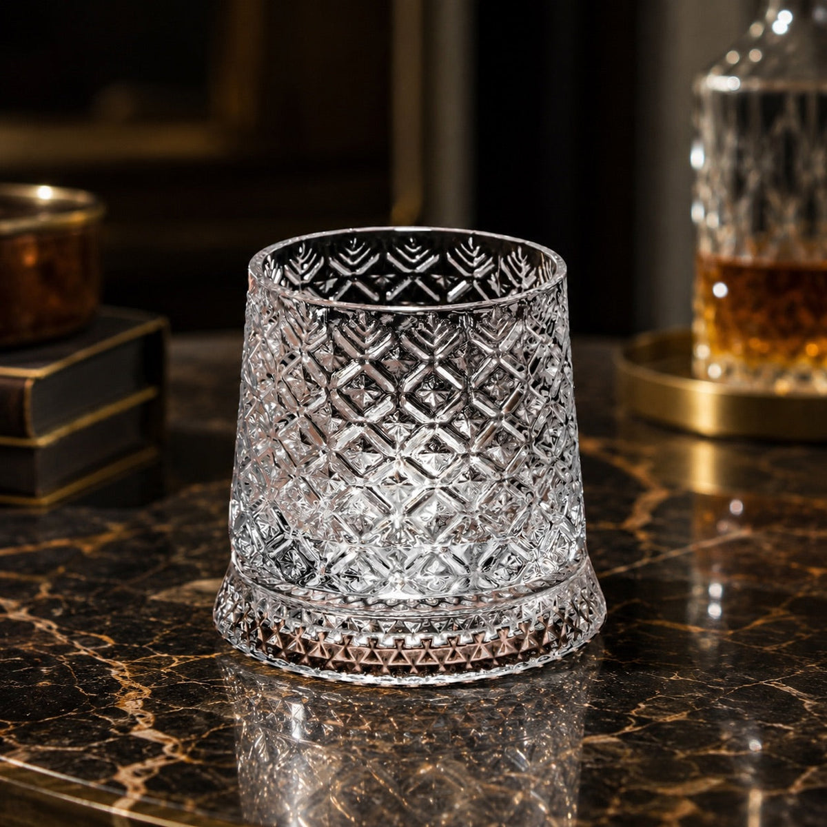 Tokyo Crystal Spinning Whiskey Glass