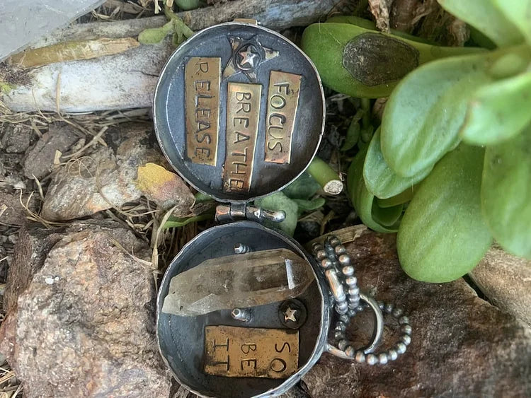 Celestial Roots Silver Locket