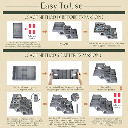 Multi-Level Drawer Organizer