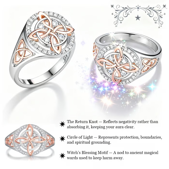 Moonbound Knot Protection Ring