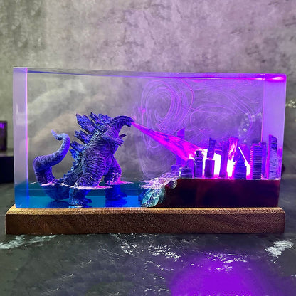 Kaiju Resin Lamp