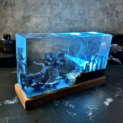 Kaiju Resin Lamp