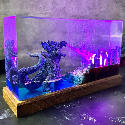 Kaiju Resin Lamp