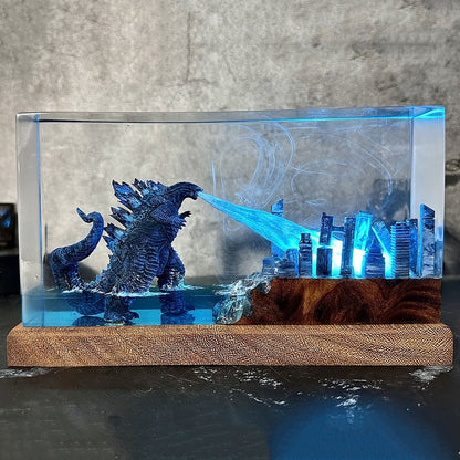 Kaiju Resin Lamp