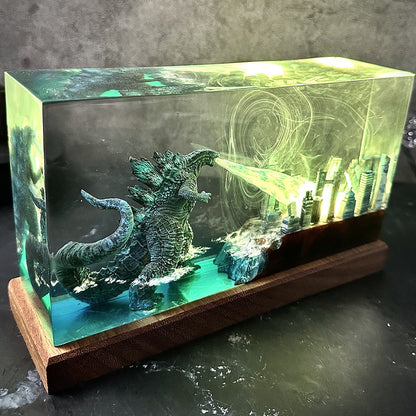 Kaiju Resin Lamp