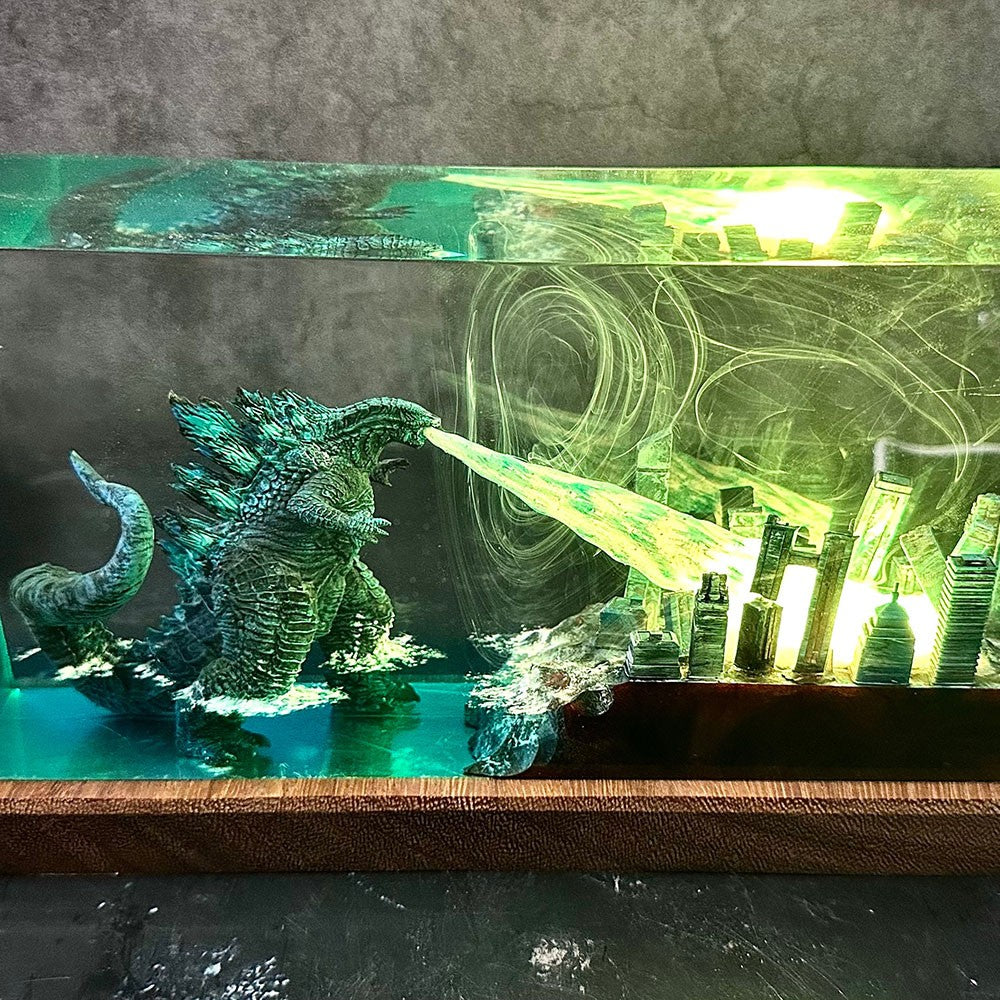 Kaiju Resin Lamp