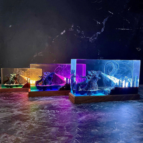 Kaiju Resin Lamp