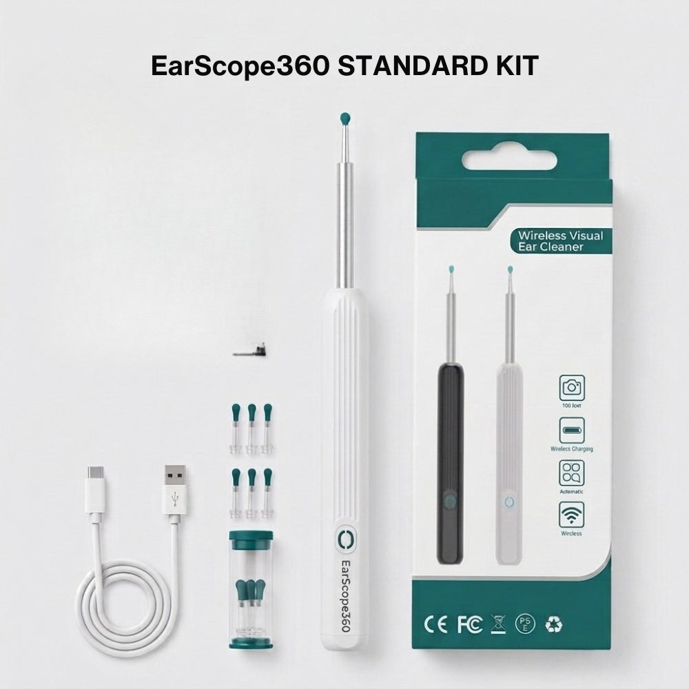 EarScope360 — Smart Ear Cleaning with HD Camera + 360° Precision Tip!