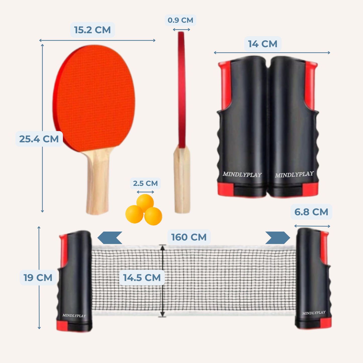 FlexiNet Ping Pong Set