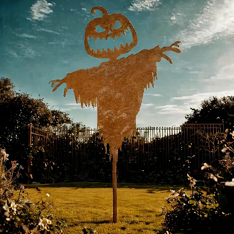 Pumpkin Scarecrow Silhouette