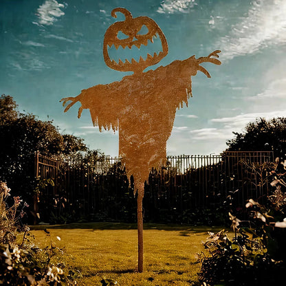 Pumpkin Scarecrow Silhouette