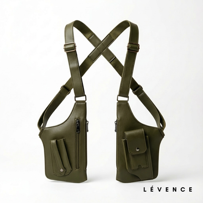 VaultCross Leather Shoulder Bag