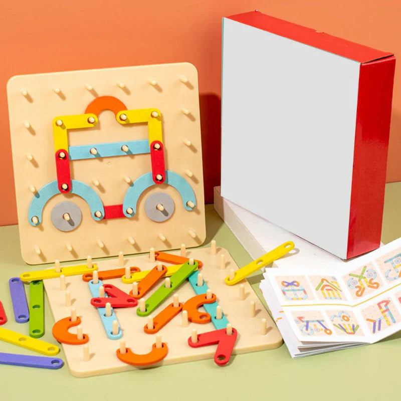 Magnetic Wooden Puzzle Blocks