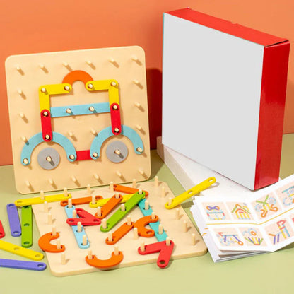 Magnetic Wooden Puzzle Blocks