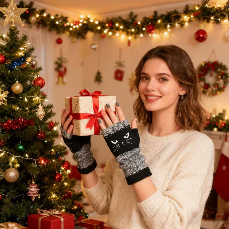 KittyKnit Fingerless Gloves