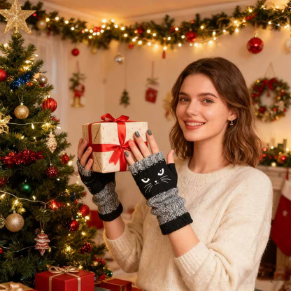 KittyKnit Fingerless Gloves