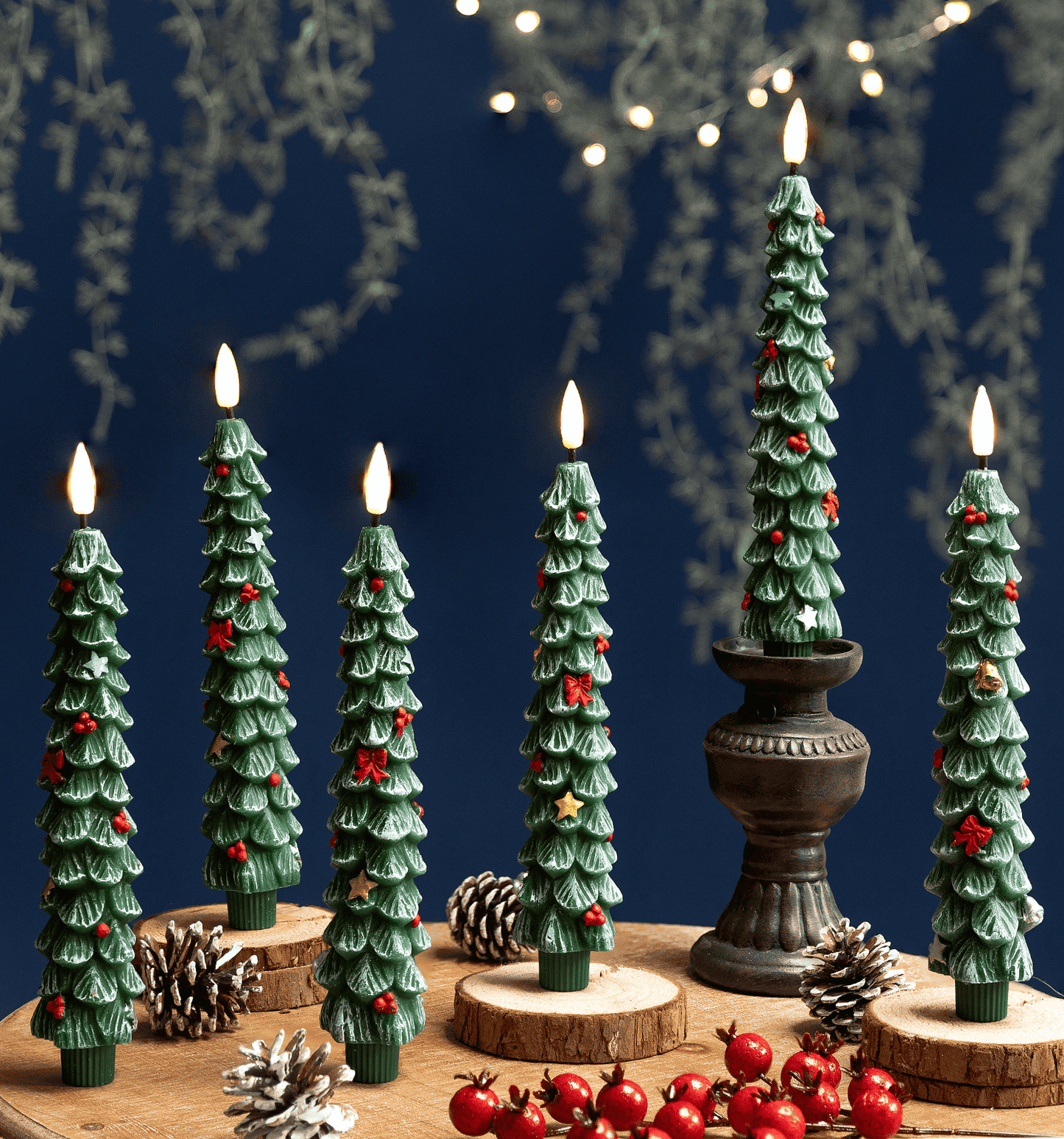 SparklePine LED Candles