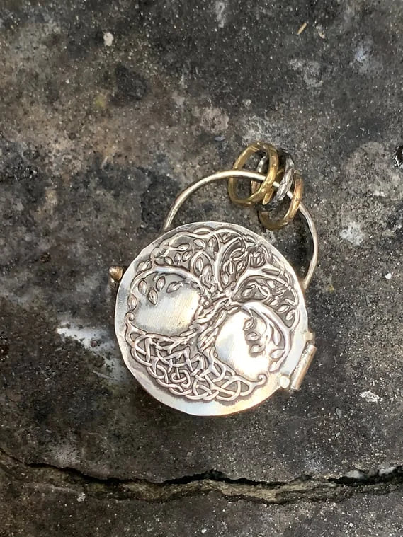 Celestial Roots Silver Locket