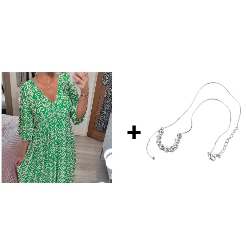 Elegant Vintage Floral Dress