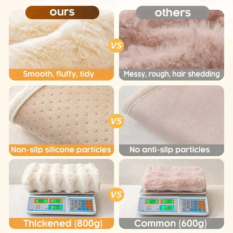 Plush Sofa Throw Cover