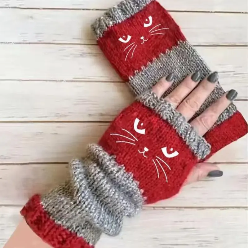 WarmWhiskers Fingerless Gloves