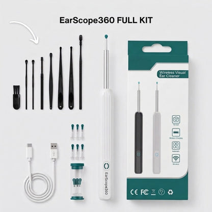 EarScope360 — Smart Ear Cleaning with HD Camera + 360° Precision Tip!