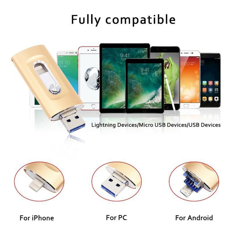 UniFlash 3-in-1 iPhone Storage Drive