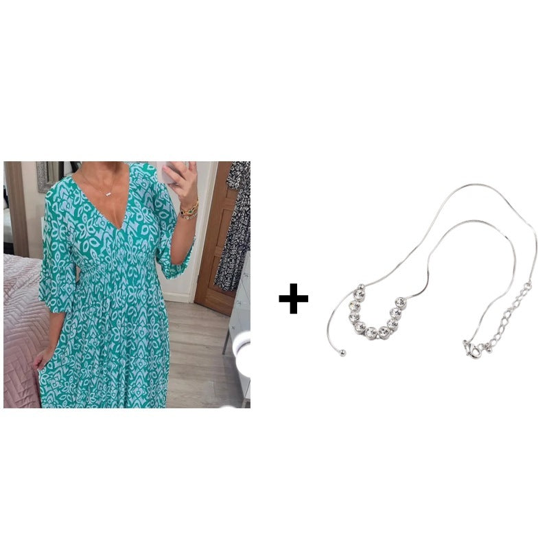 Elegant Vintage Floral Dress