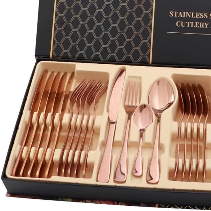 LuxeDine 24-Piece Cutlery