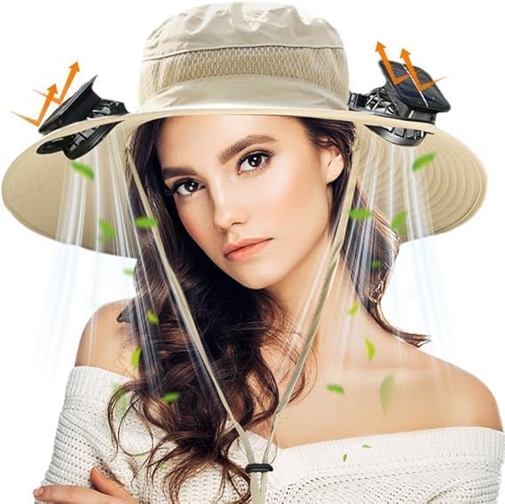 Solar Fan Hat - Unisex Cooling