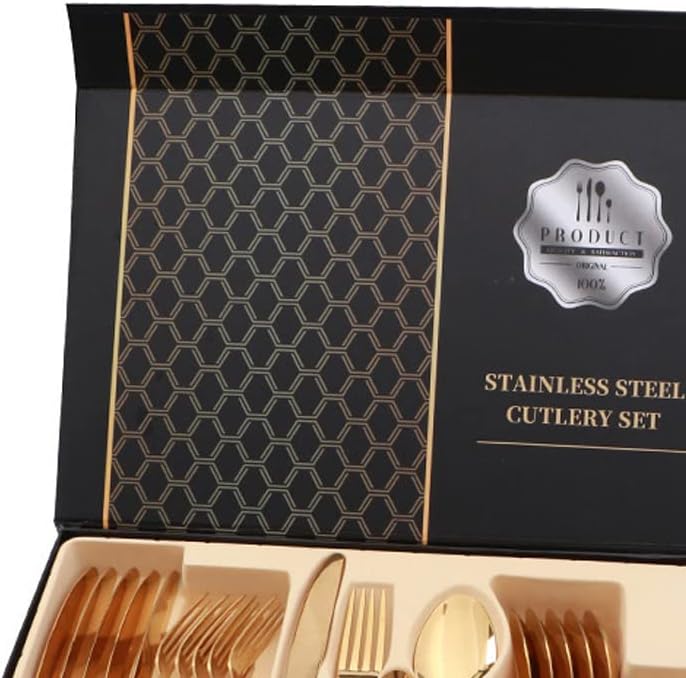 LuxeDine 24-Piece Cutlery