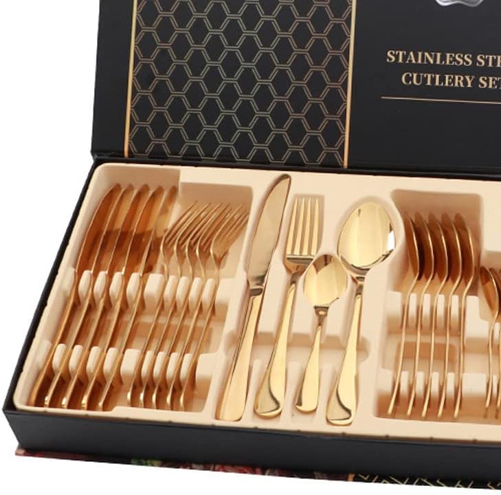 LuxeDine 24-Piece Cutlery