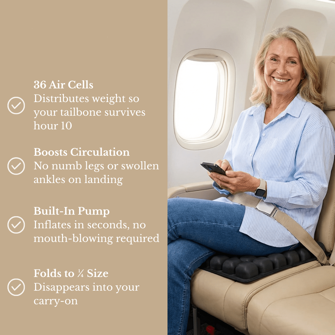 SitWell Inflatable Travel Comfort Cushion