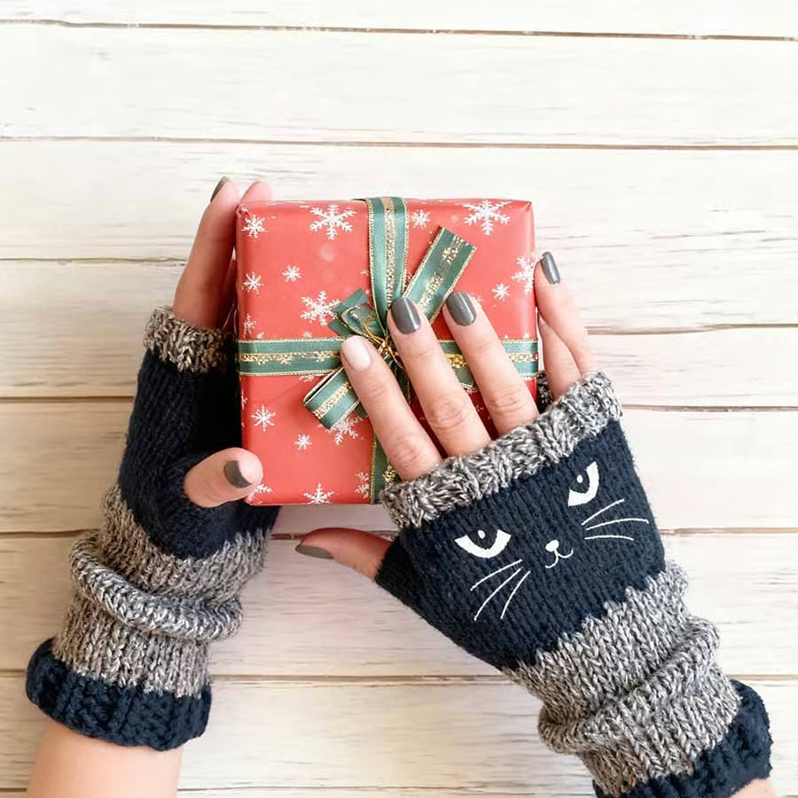 KittyKnit Fingerless Gloves