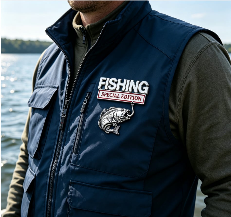 3D Metal Vehicle Fishing Badge