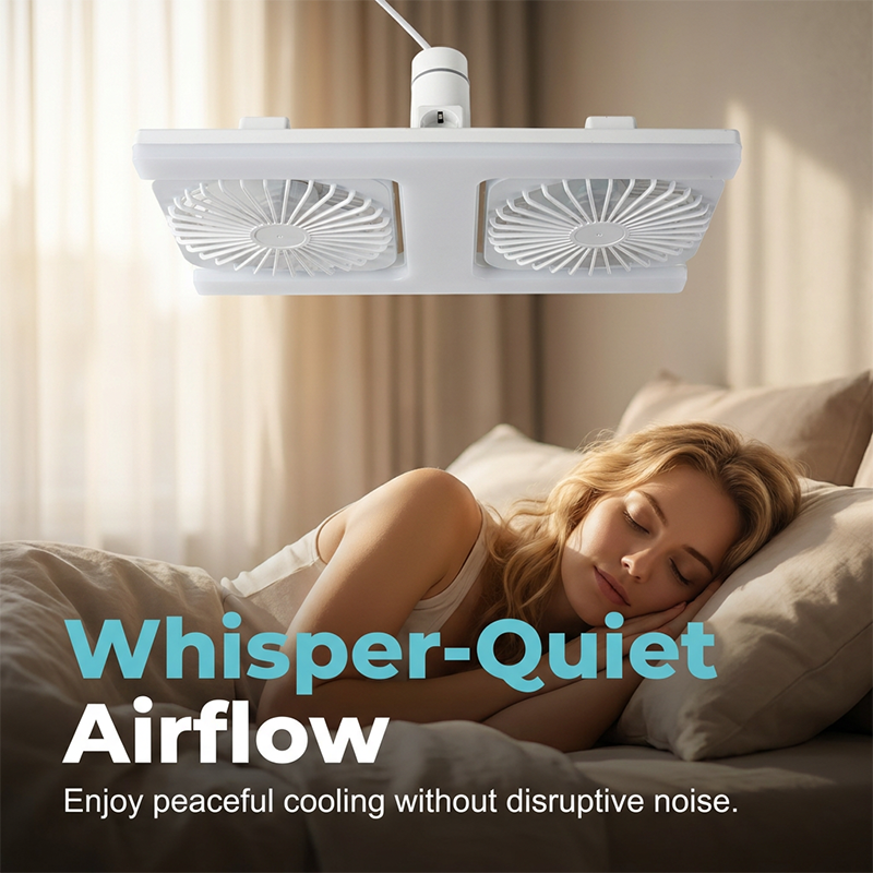 Dual-Head LED Ceiling Fan
