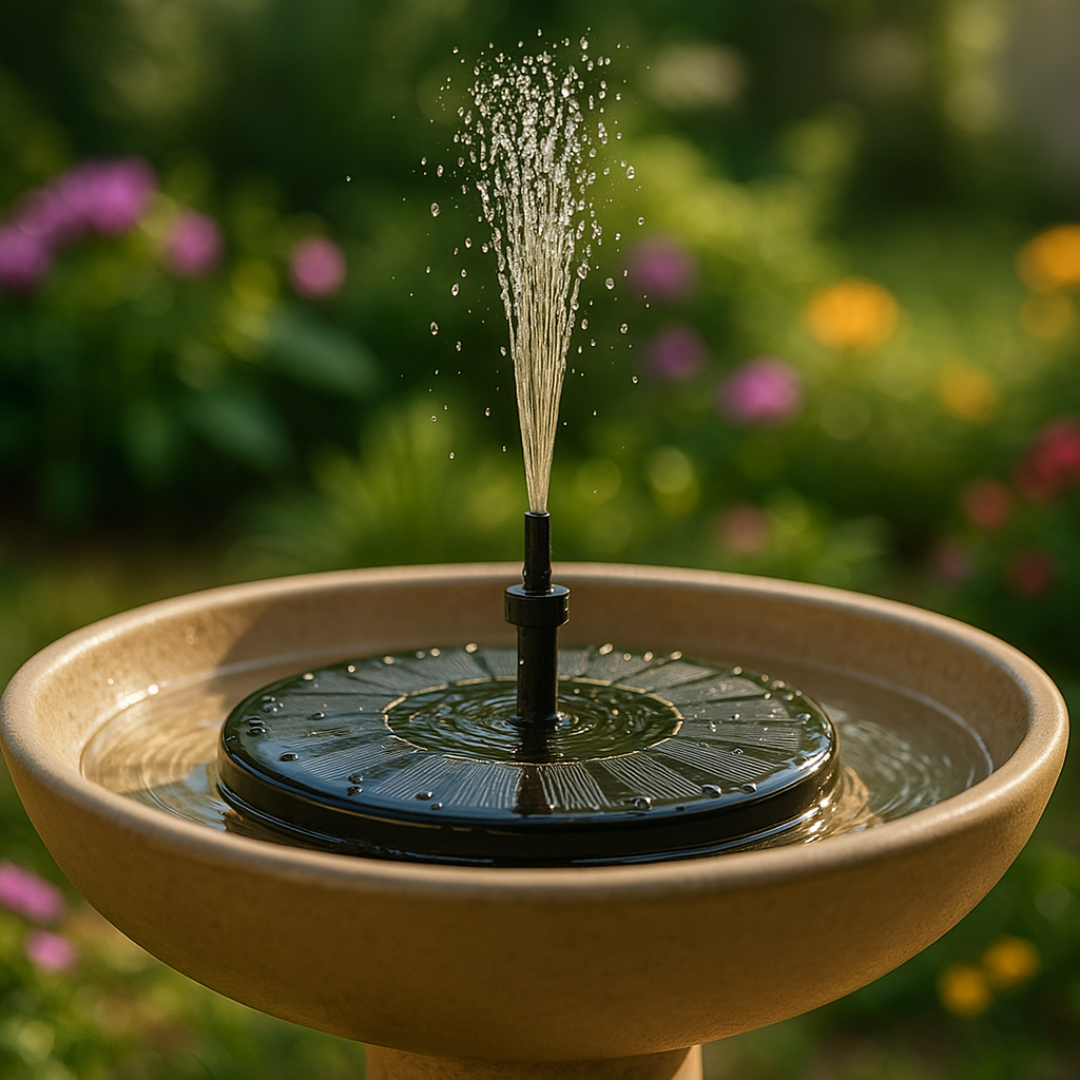 SunFlow Solar Garden Fountain