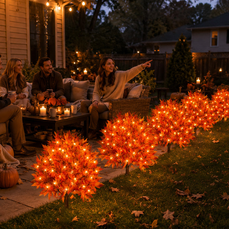 Autumn Maple LED Tree Ornament