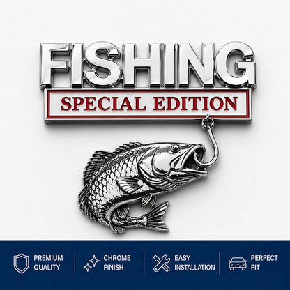 3D Metal Vehicle Fishing Badge