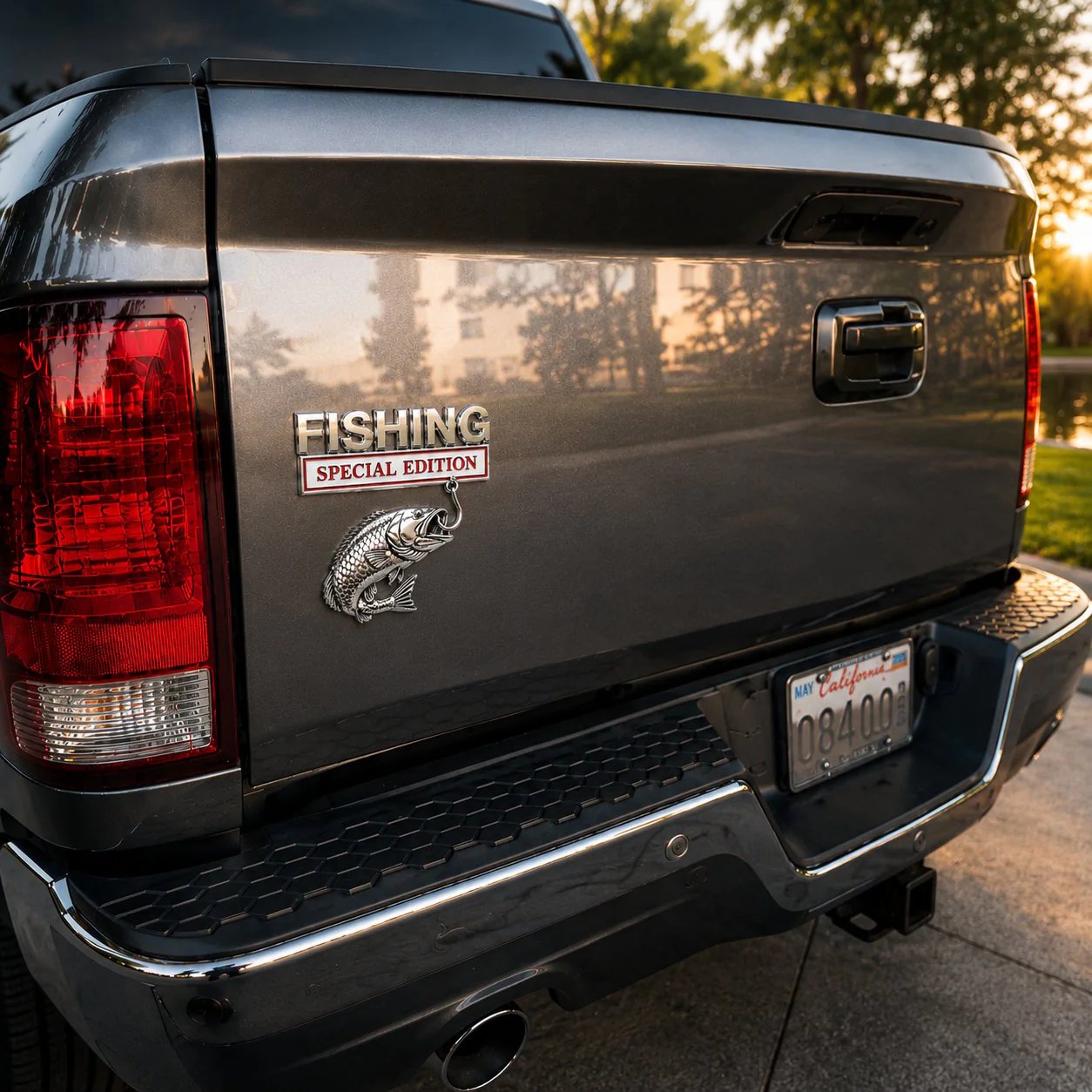 3D Metal Vehicle Fishing Badge