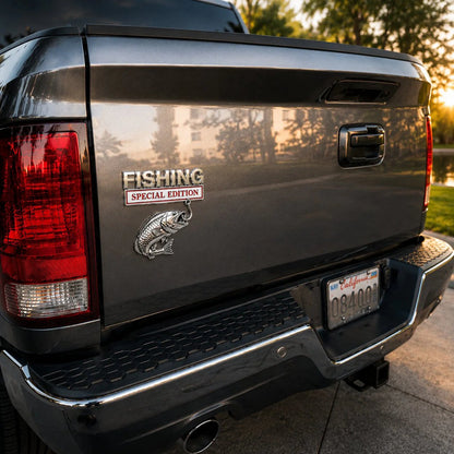 3D Metal Vehicle Fishing Badge