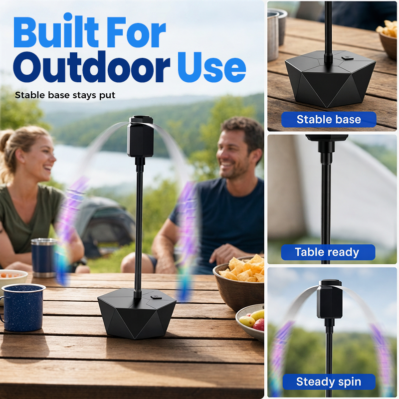 BreezoFan™ – Silent Fan for Bug-Free Outdoor Comfort